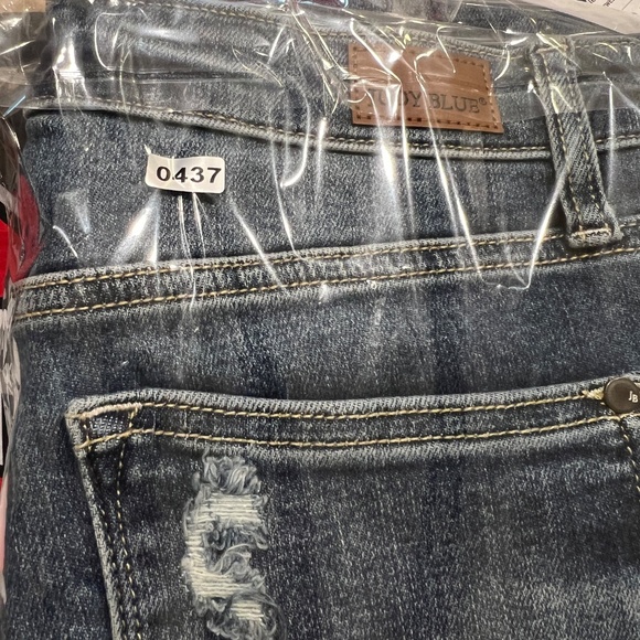 Judy Blue Trouser Flare Jeans Womens 9/29 Button Fly 70s Revival Coastal Cowgirl - Picture 17 of 17